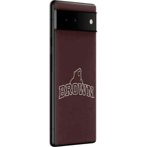 Brown University Outlined Google Pixel 6 Skin